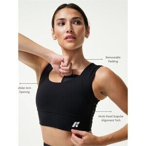 Forme Power+ Sports Bra Black Obsidian NWT XL